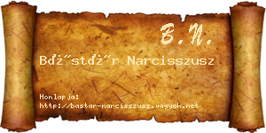 Bástár Narcisszusz névjegykártya